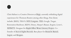 Desktop Screenshot of chrishuban.com