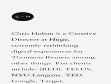 Tablet Screenshot of chrishuban.com